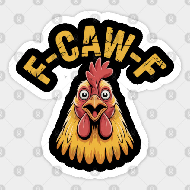 F-Caw-F Sticker by Creatifly Graphic Tees
