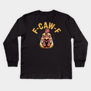 F-Caw-F Kids Long Sleeve T-Shirt