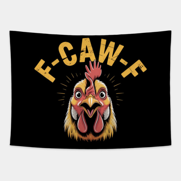 F-Caw-F Tapestry by Creatifly Graphic Tees