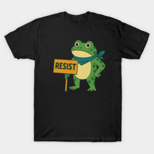 Resist Portland Frog Protest Resistance Anti ICE Anti-Trump T-Shirt