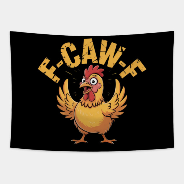 F-Caw-F Tapestry by Creatifly Graphic Tees