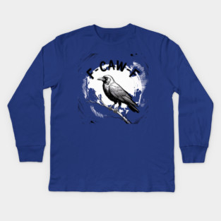 F-Caw-F Kids Long Sleeve T-Shirt
