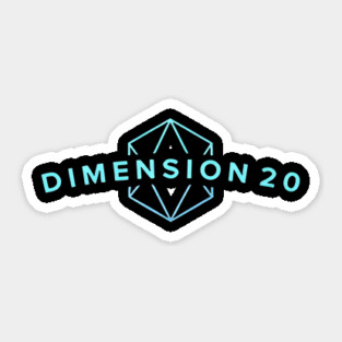 dimension 20 merch Sticker