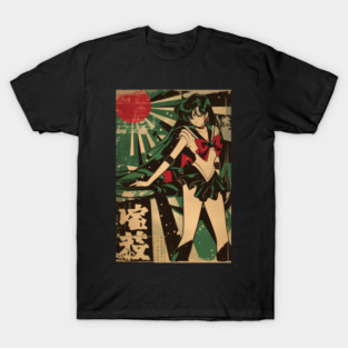 Sailor Pluto retro Grunge Poster T-Shirt