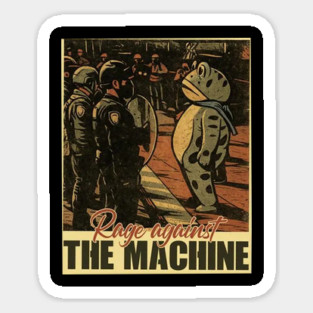 Portland Frog Protest - Portland Frog Funny City Art 2025 Sticker