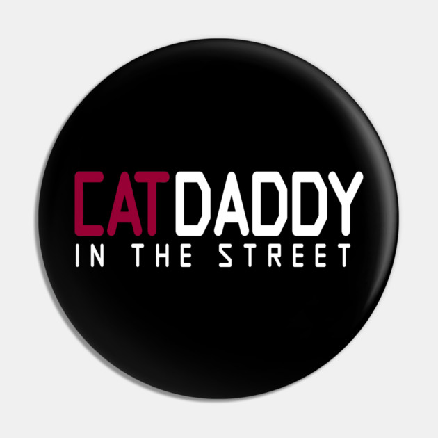 Cat Daddy In The Street Funny MEME Pin by DrollDrifter