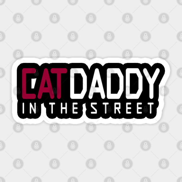 Cat Daddy In The Street Funny MEME Sticker by DrollDrifters