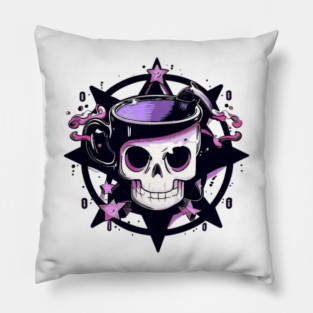 black coffee magic Pillow