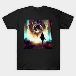 Traveler in another dimension world T-Shirt