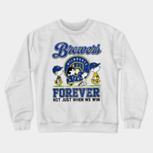 Milwaukee Brewers October cartoon Crewneck Sweatshirt