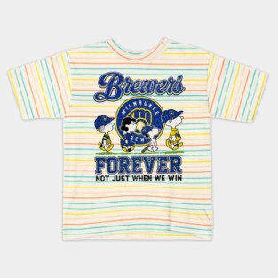 Milwaukee Brewers October cartoon Kids T-Shirt
