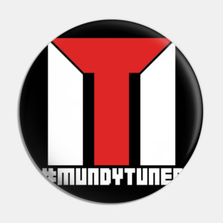 #MundyTuned MT Logo White Pin