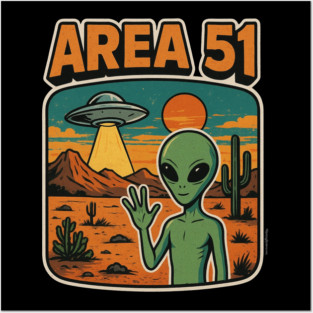 The Galactic Getaway Tee! Area 51 - Alien UFO Souvenir Posters and Art