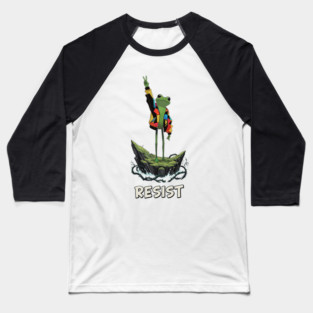 Portland-Frog-Protest Baseball T-Shirt