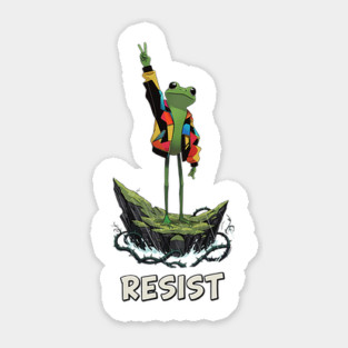 Portland-Frog-Protest Sticker