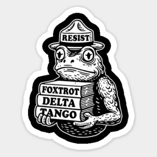 Portland-Frog-Protest Sticker