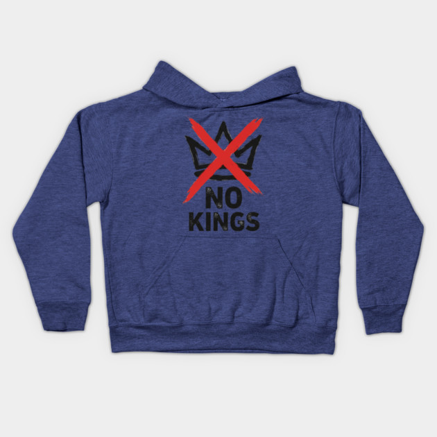 NO KINGS - Anti Monarchy Protest - No Kings Kids Hoodie by ArtistTee ⭐⭐⭐⭐⭐