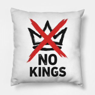 NO KINGS - Anti Monarchy Protest - No Kings Pillow