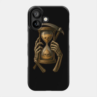The Gravelord’s Hourglass – Grim Reaper Gothic Art Phone Case