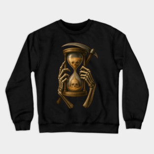 The Gravelord’s Hourglass – Grim Reaper Gothic Art Crewneck Sweatshirt