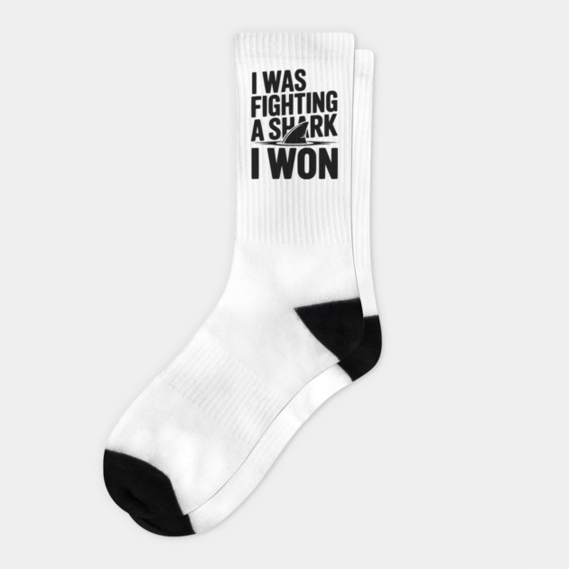 I Was Fighting a Shark I Won Socks by Frank Ring