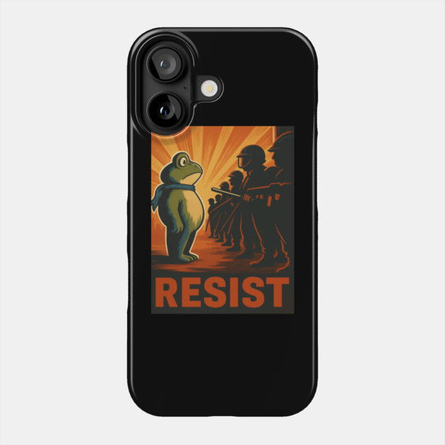 Resist Frog - Portland Protest Activist Phone Case by ArtistTee ⭐⭐⭐⭐⭐