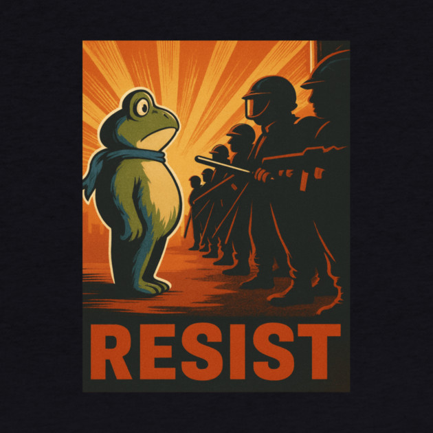 Resist Frog - Portland Protest Activist by ArtistTee ⭐⭐⭐⭐⭐