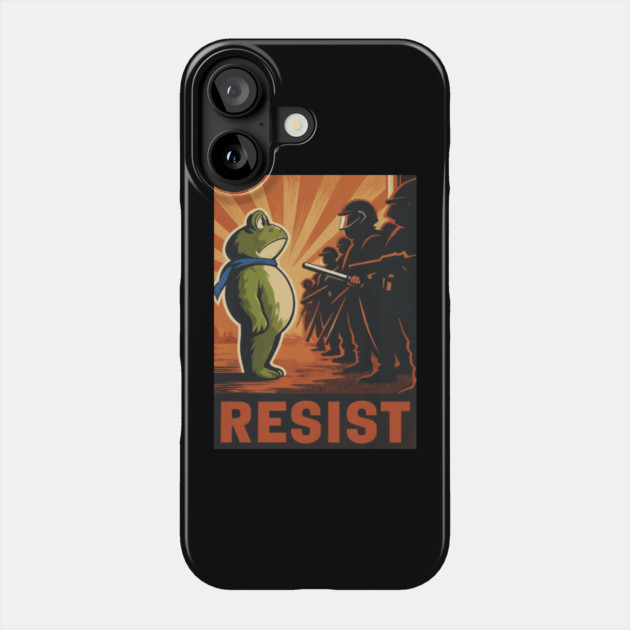 Resist Frog Activist - Portland Protest Frog Phone Case by ArtistTee ⭐⭐⭐⭐⭐