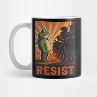 Resist Frog Activist - Portland Protest Frog Mug
