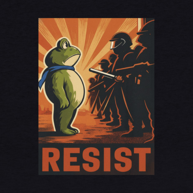 Resist Frog Activist - Portland Protest Frog by ArtistTee ⭐⭐⭐⭐⭐
