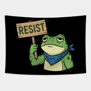 Resist-Frog-Portland-Protest-Activist Tapestry