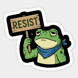 Resist-Frog-Portland-Protest-Activist Sticker