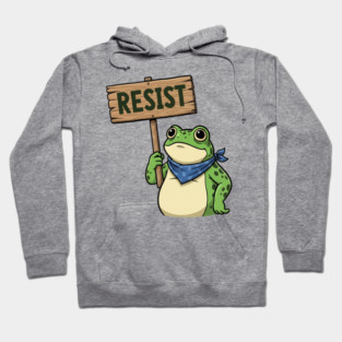 Resist Frog - Portland Protest Activist Hoodie