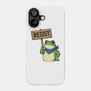 Resist Frog - Portland Protest Activist Phone Case