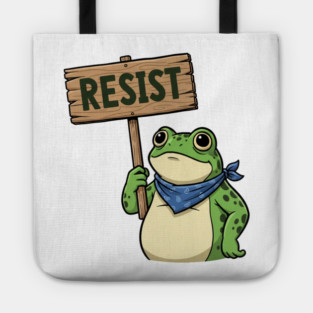 Resist Frog - Portland Protest Activist Tote