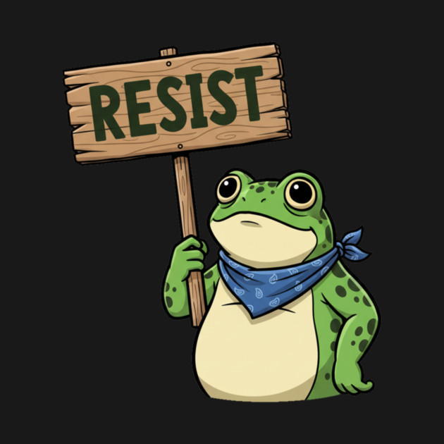 Resist Frog - Portland Protest Activist by ArtistTee ⭐⭐⭐⭐⭐