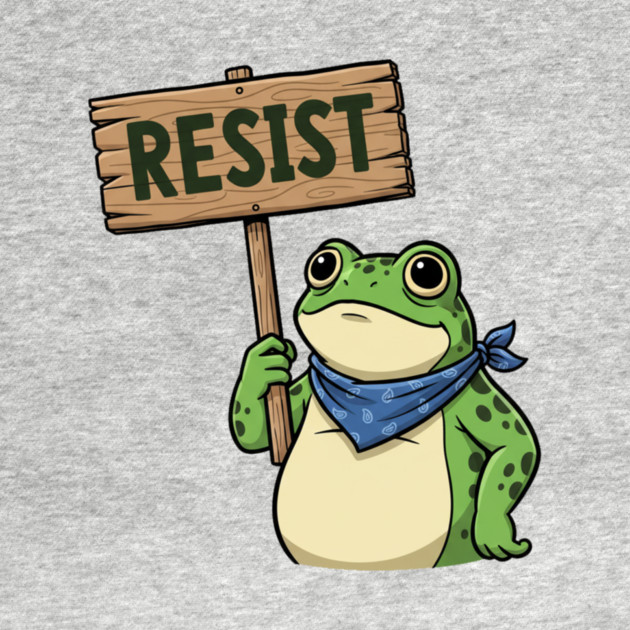 Resist Frog - Portland Protest Activist by ArtistTee ⭐⭐⭐⭐⭐