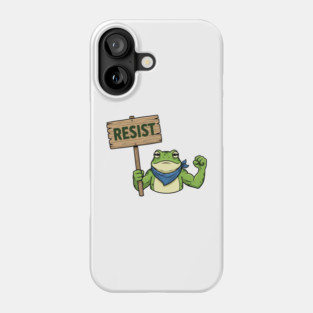 Resist Frog Activist - Portland Protest Frog Phone Case
