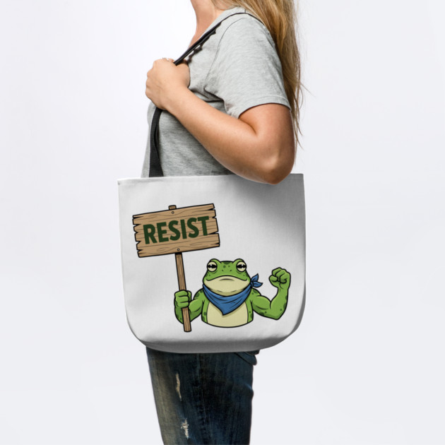 Resist Frog Activist - Portland Protest Frog by ArtistTee ⭐⭐⭐⭐⭐