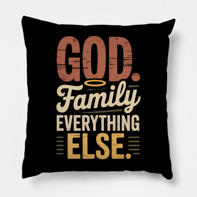 God Family Everything Else Family Gift Pillow by Emmanuel's Store 4