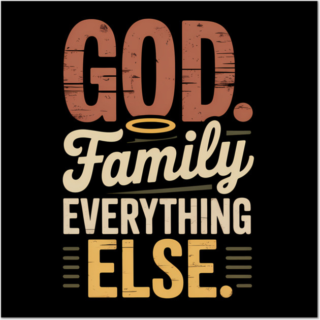 God Family Everything Else Family Gift Wall Art by Emmanuel's Store 4