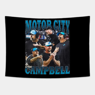 Motor City Dan Campbell Tapestry