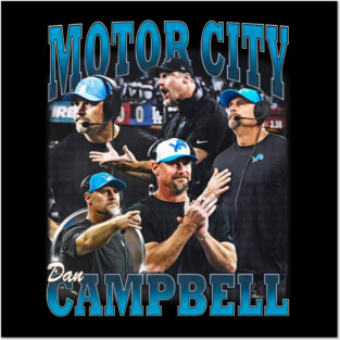 Motor City Dan Campbell Posters and Art