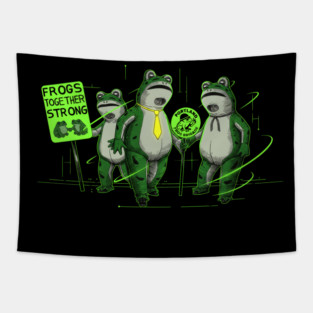 Portland Frog Tapestry