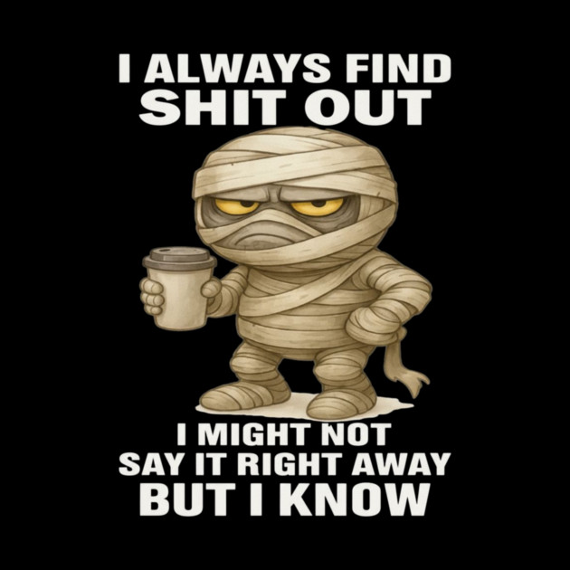 I Always Find Shit Out Shirt | Bold Attitude Quote Tee | Funny Sassy Saying T-Shirt for Women by B8man