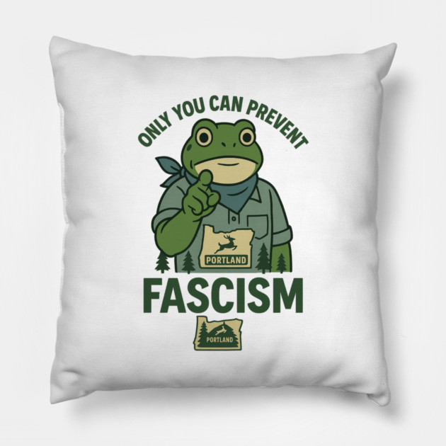 Portland-Frog Pillow by ArtistTee ⭐⭐⭐⭐⭐