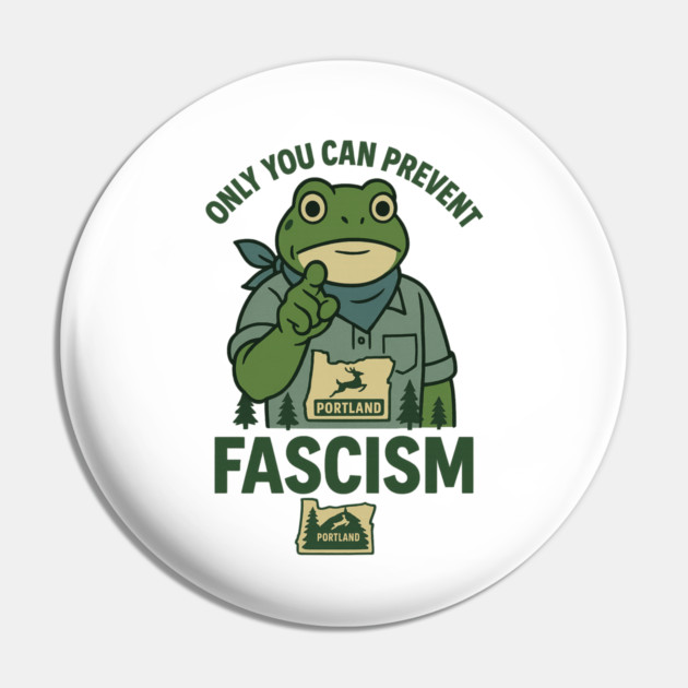 Portland-Frog Pin by ArtistTee ⭐⭐⭐⭐⭐