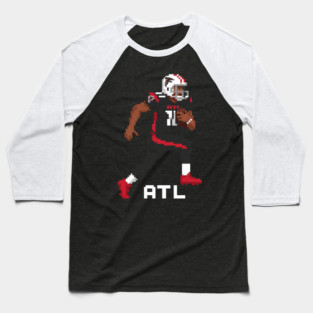 Atlanta Falcons Tecmo Super Bowl Football Player Baseball T-Shirt