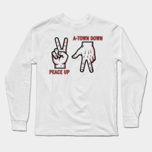 Braves Peace Up A Town Down Long Sleeve T-Shirt