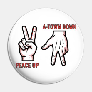 Braves Peace Up A Town Down Pin